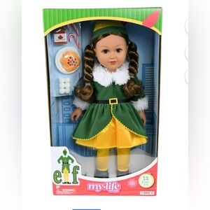 My Life As Buddy the Elf Posable 18-inch Doll Brunette Hair NEW Buddy Christmas